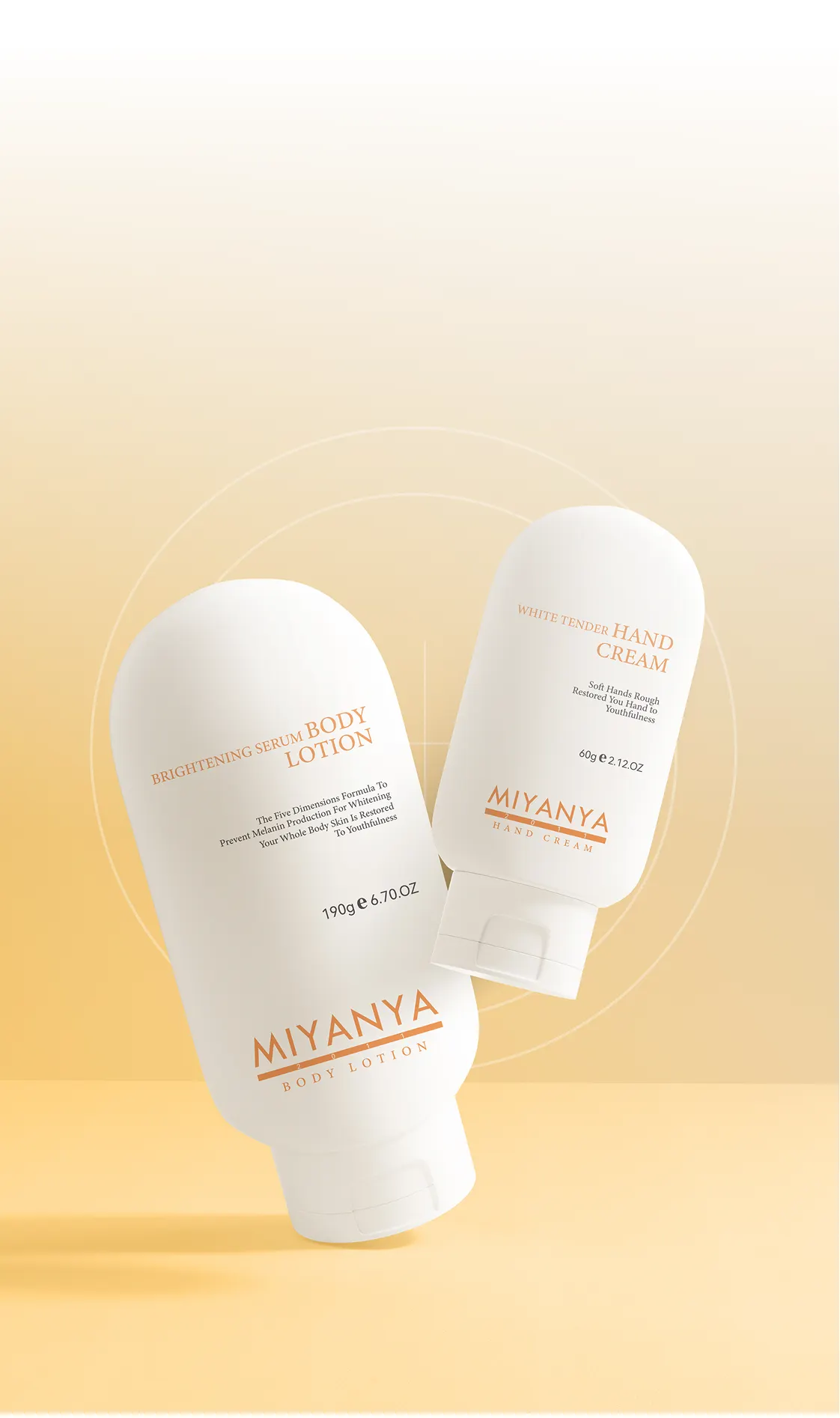 Body lotion bottles