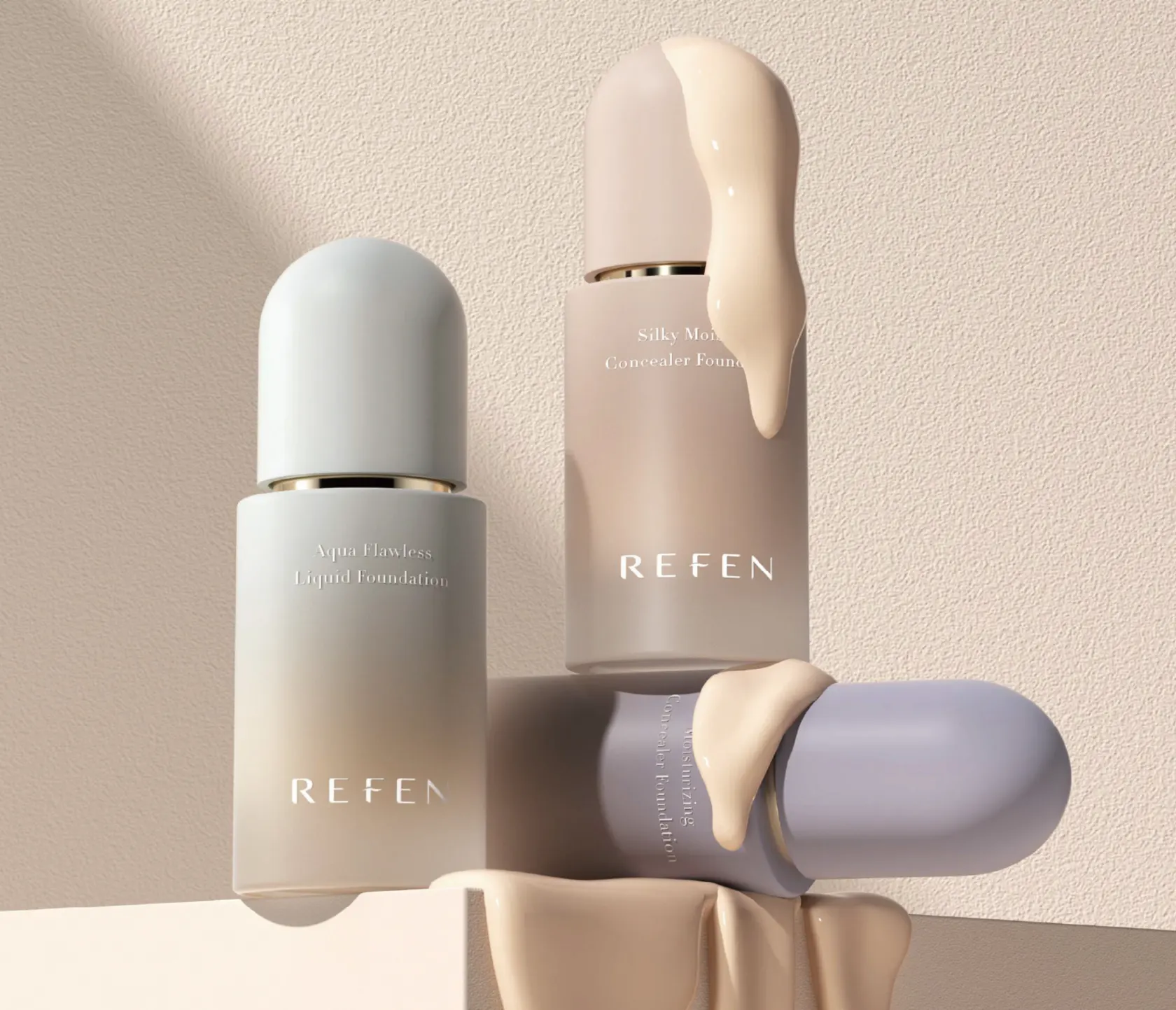 Refen foundation bottles